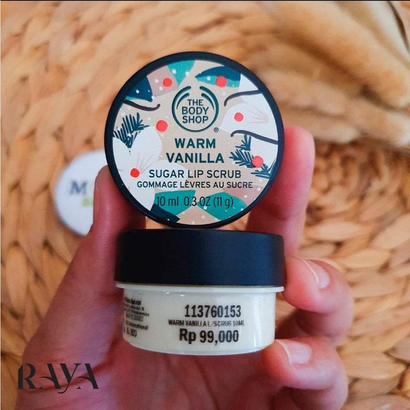 اسکراب لب شکر وانیلی بادی شاپ The Body Shop Warm Vanilla Sugar Lip Scrub